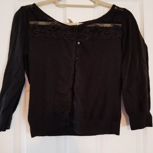 Black cardigan